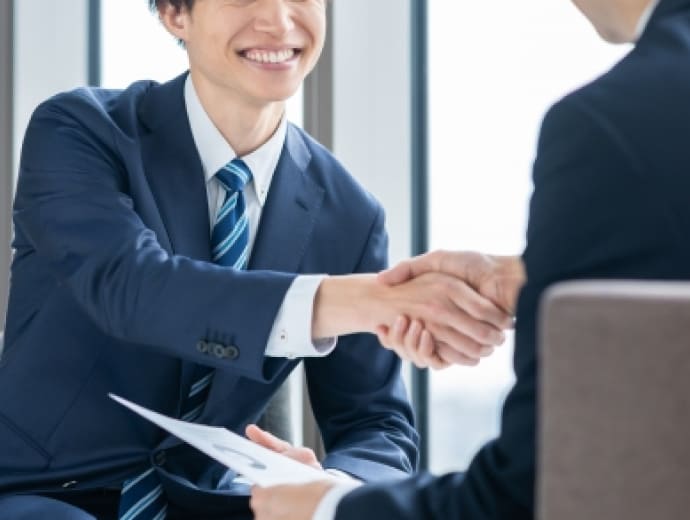 社員の面談風景